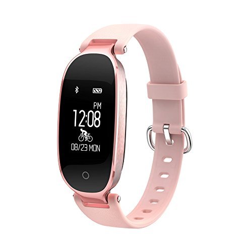 Fitness Tracker Pink Smartwatch For Iphone 16% OFF On Lady Fitness